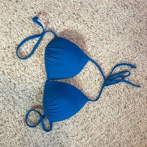 blue bikini top